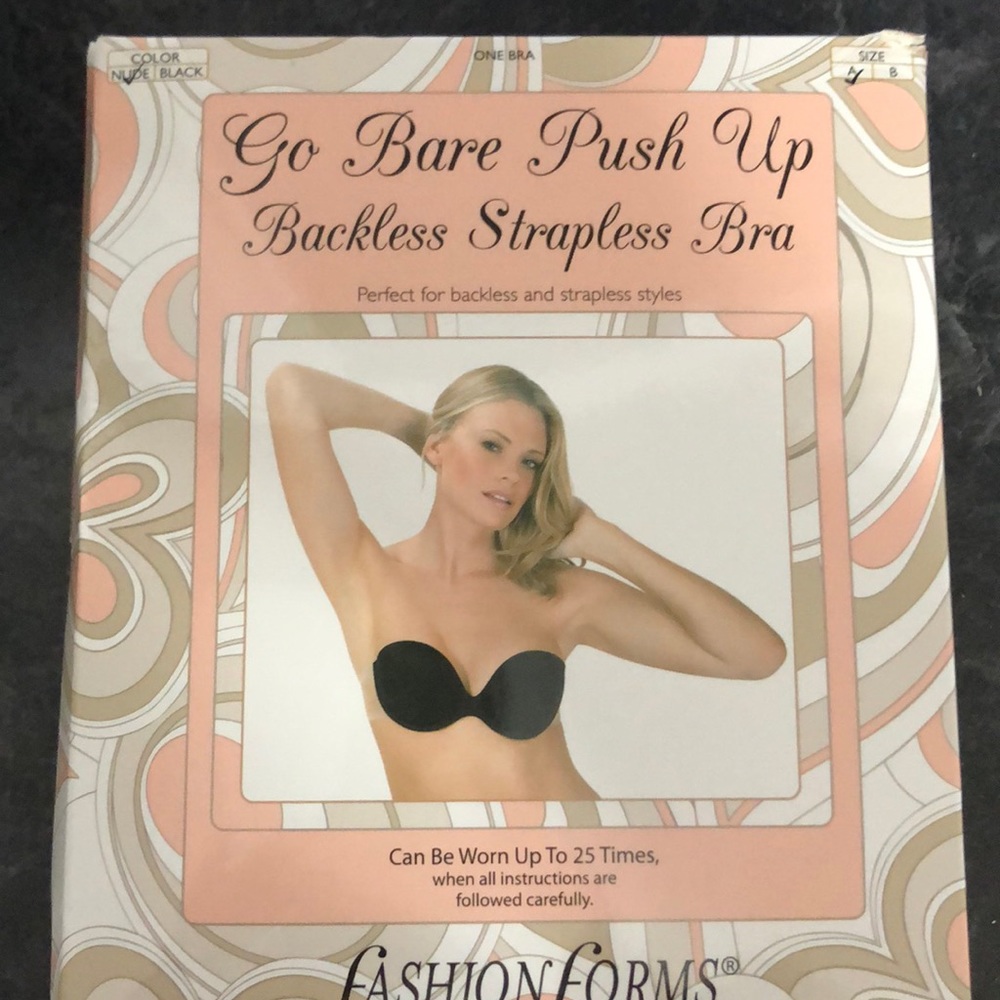 Backless strapless bra